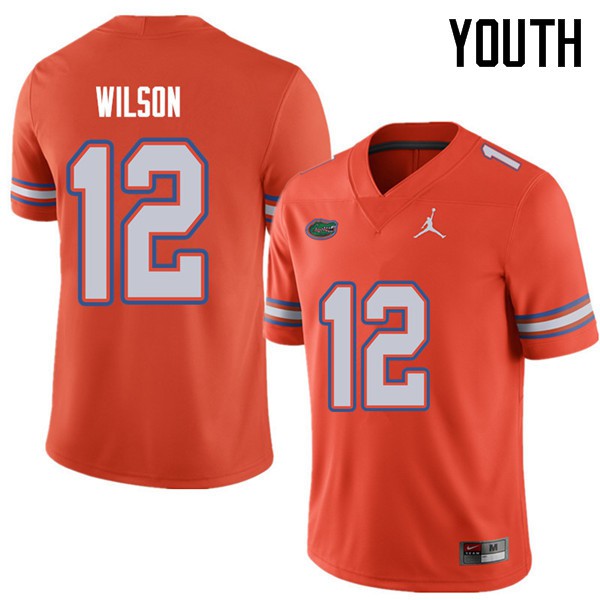 Jordan Brand Youth #12 Quincy Wilson Florida Gators College Football Jersey Orange